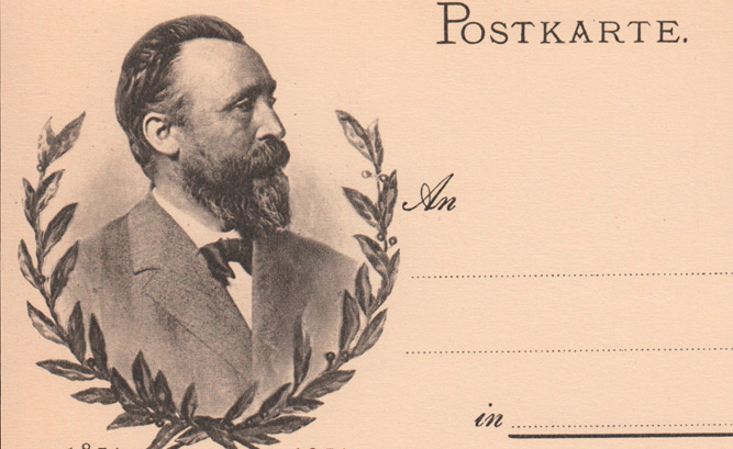 Генрих фон Стефан на почтовой открытке